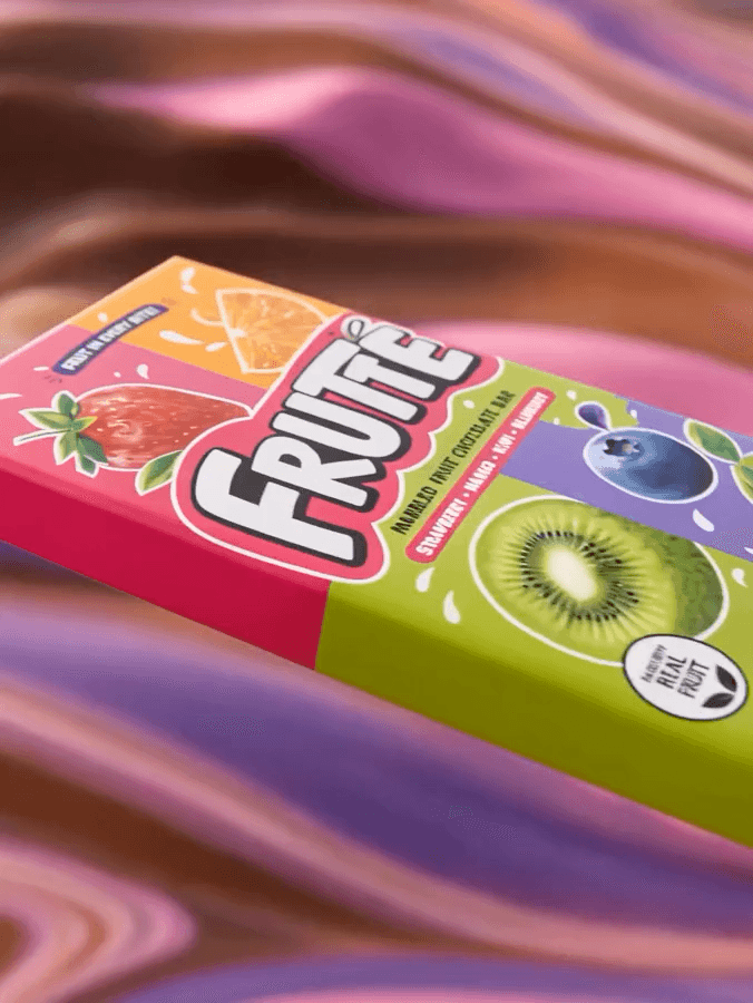 Product motion frame from our fruit and chocolate campaign work